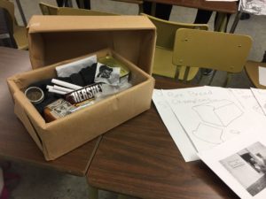 Some of the projects included... a time capsule/shoebox...