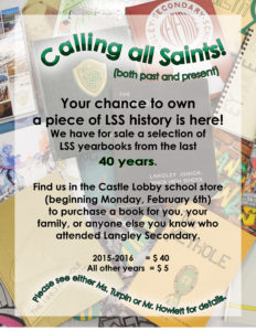 Old yearbooks sales poster